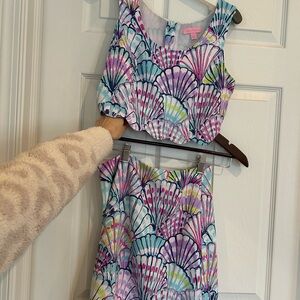 Lilly Pulitzer skirt and top Shell Design